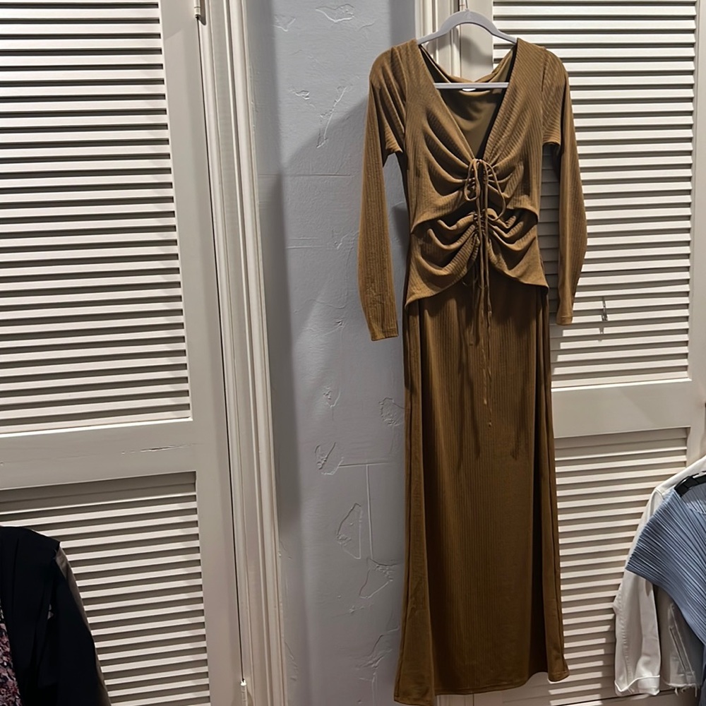 Significant other ribbed cut out dress